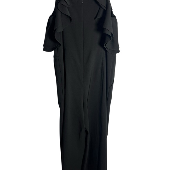 Main Strip Black Off-Shoulder Jumpsuit - Picture 2 of 5